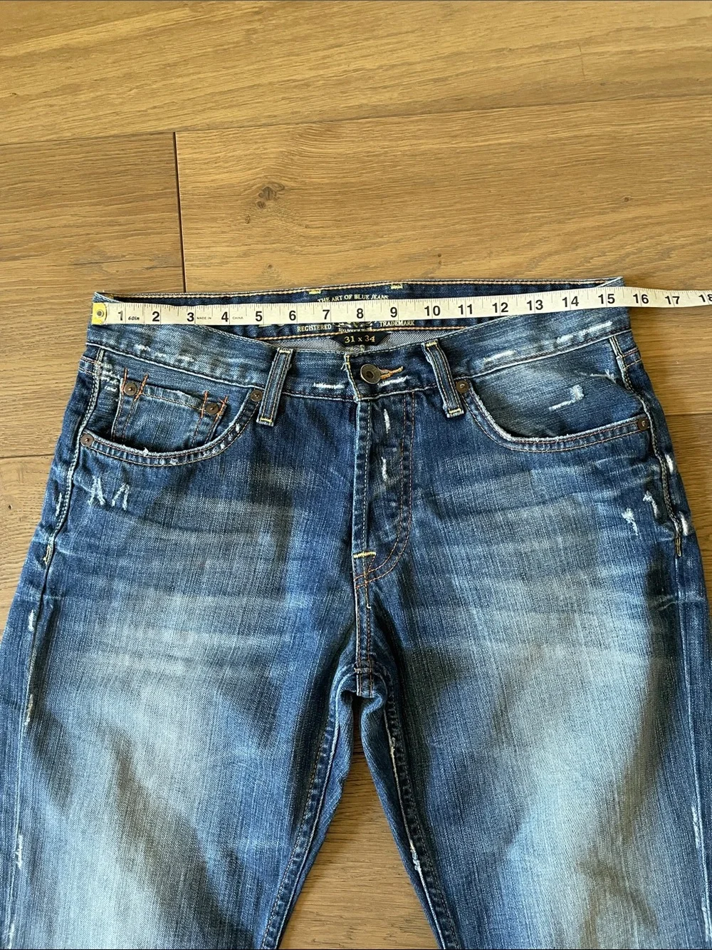 Lucky Brand Men’s Selvedge Jeans 221 Slim Straight Size 31X34